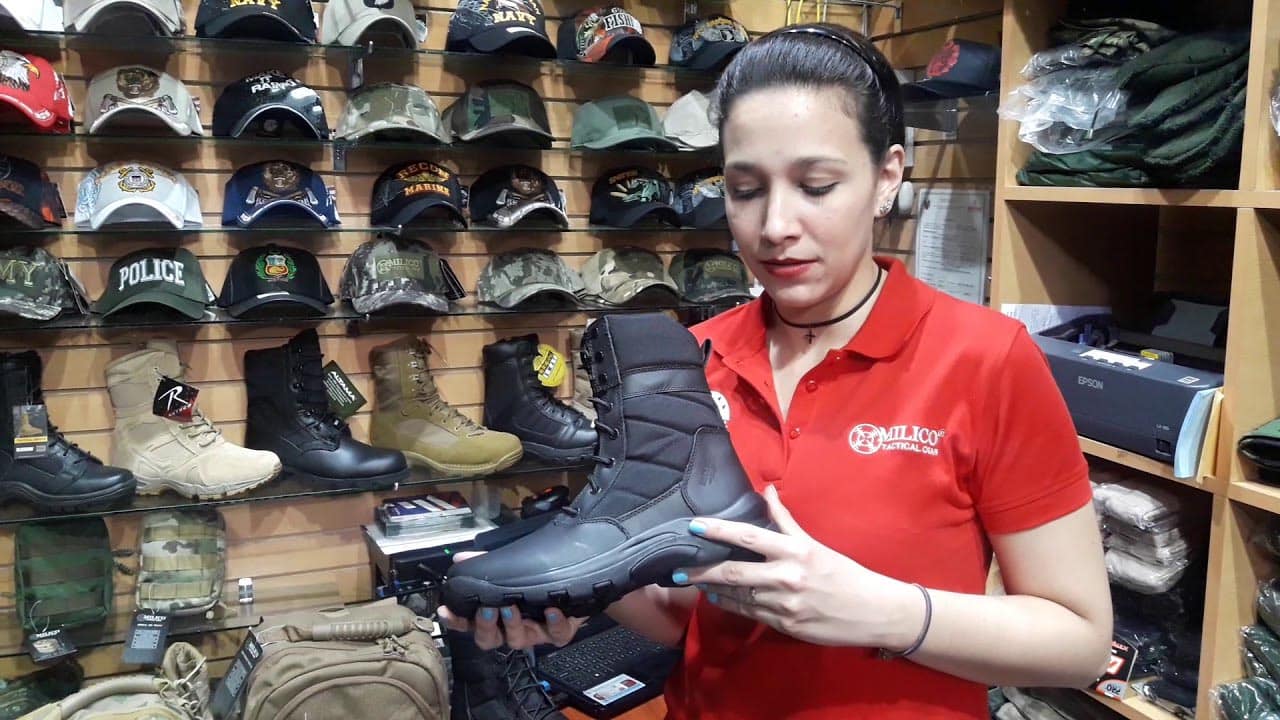 bota militar plataforma