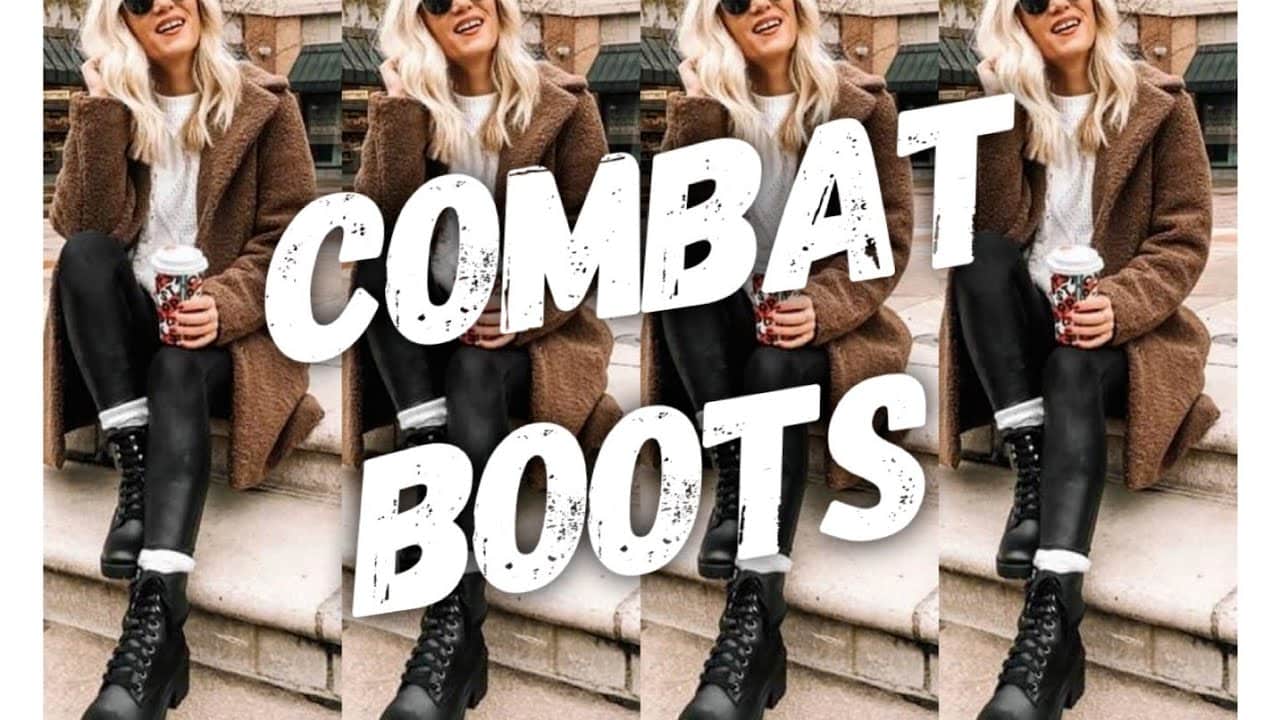 botas negras mujer militar