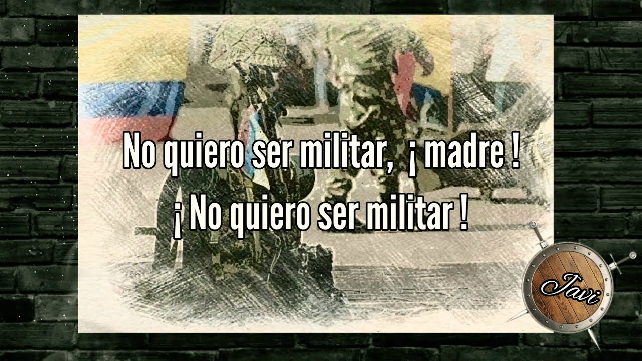 no quiero ser militar victor manuel letra