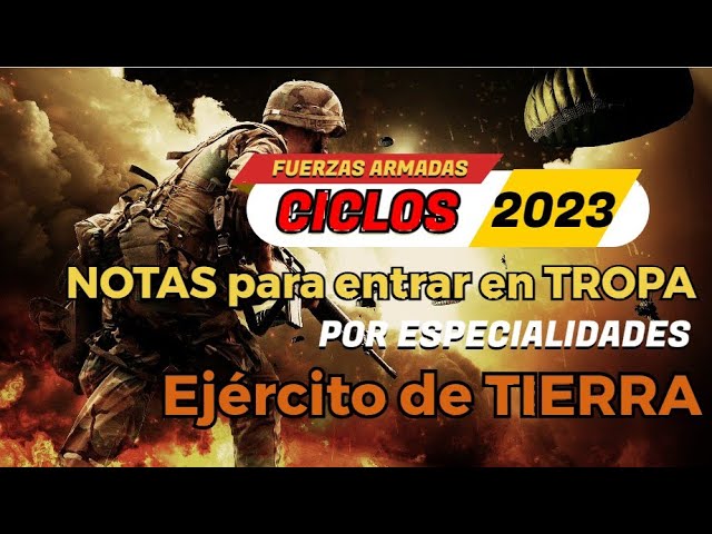 notas de corte militar 2023