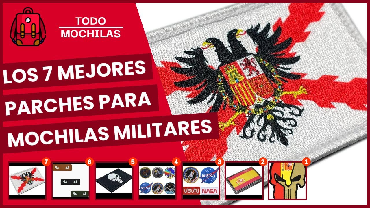 parches para mochila militar