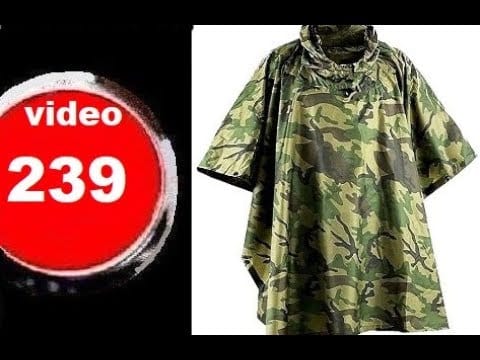 poncho impermeable militar